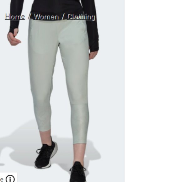 Adidas made to be REmade linen green running pants- for all your athletics - Picture 1 of 8
